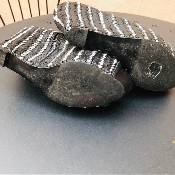 Woven Leather Bootie ZARA Black White - Picture 4 of 4